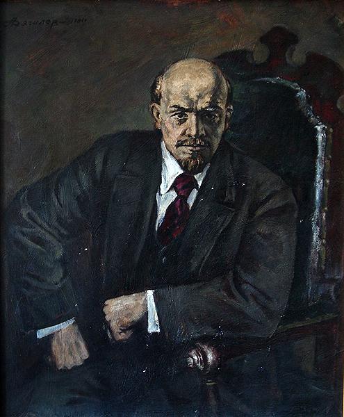 Lenin portrait or figure - oil painting Lenin portrait social