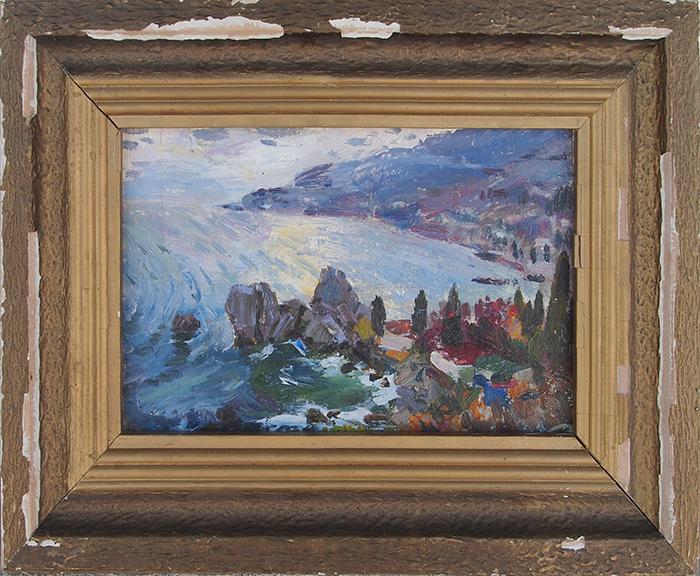 Chekhov Bay seascape - oil painting