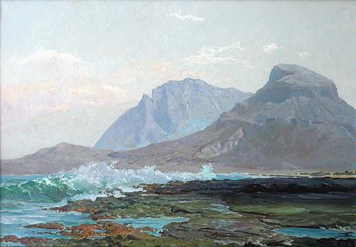 Surf seascape - oil painting
