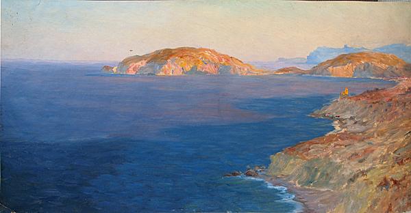 Avacha Bay seascape - oil painting